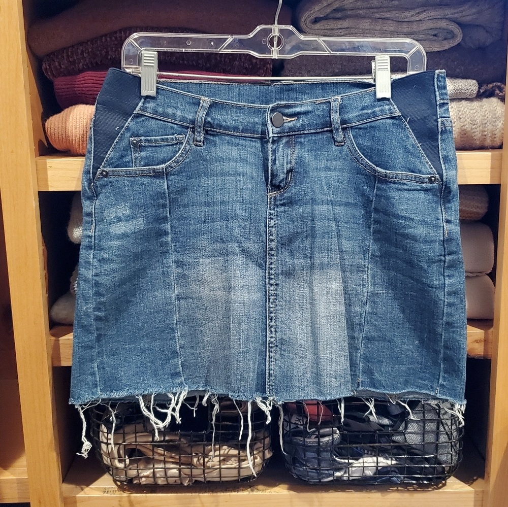 Denim Maternity Skirt